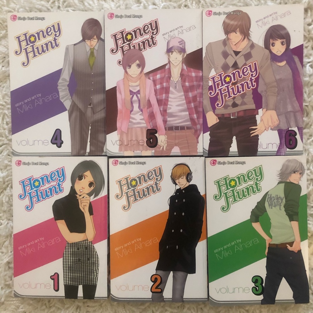 Honey Hunt manga volumes 1-6